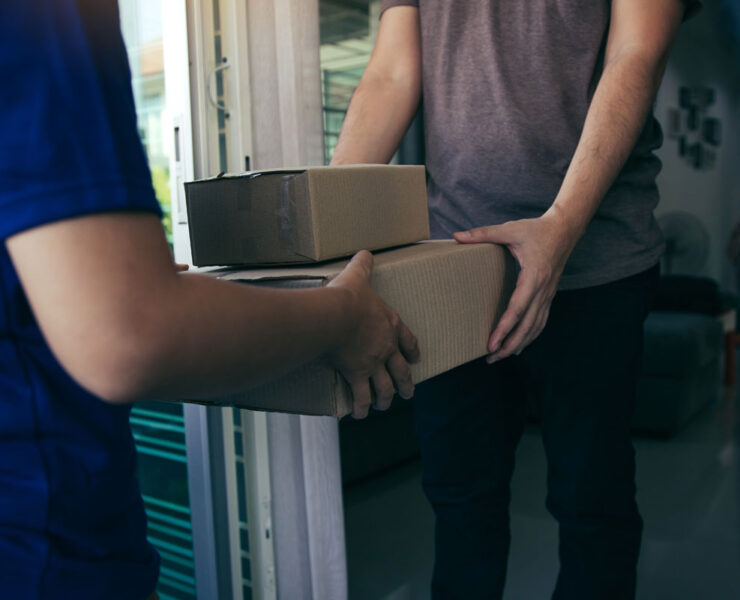 pharmaceutical dealer delivering medial supplies